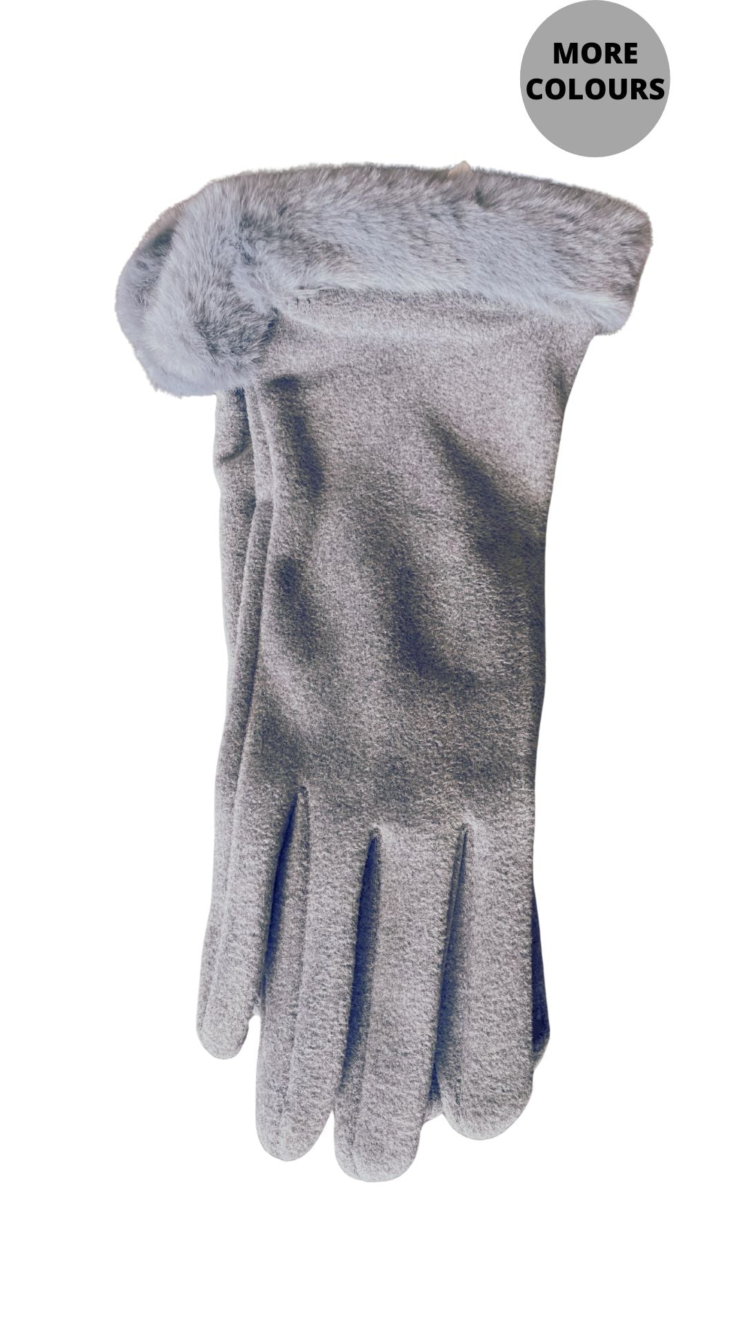 Faux Fur Trimmed Gloves. Style CLWGC2835