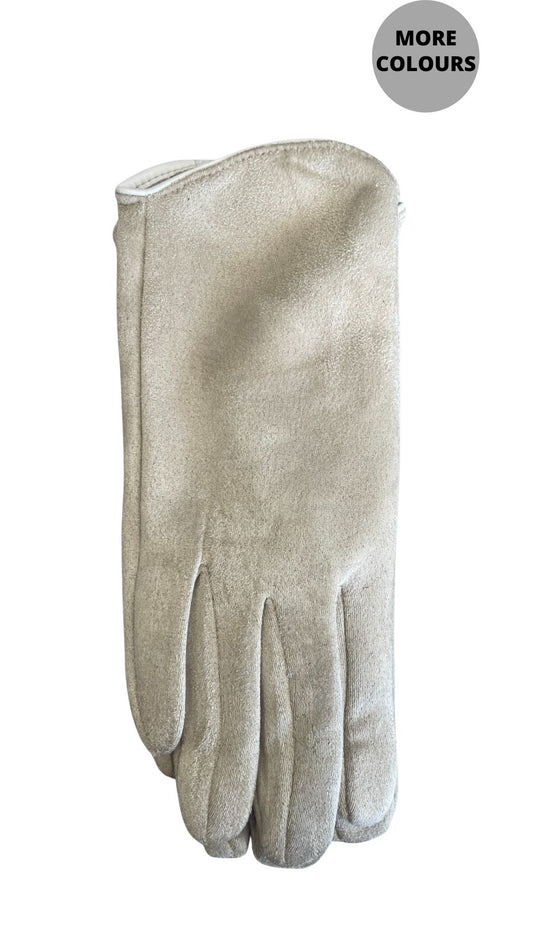 Faux Suede Stretch Gloves. Style CLWGC2641