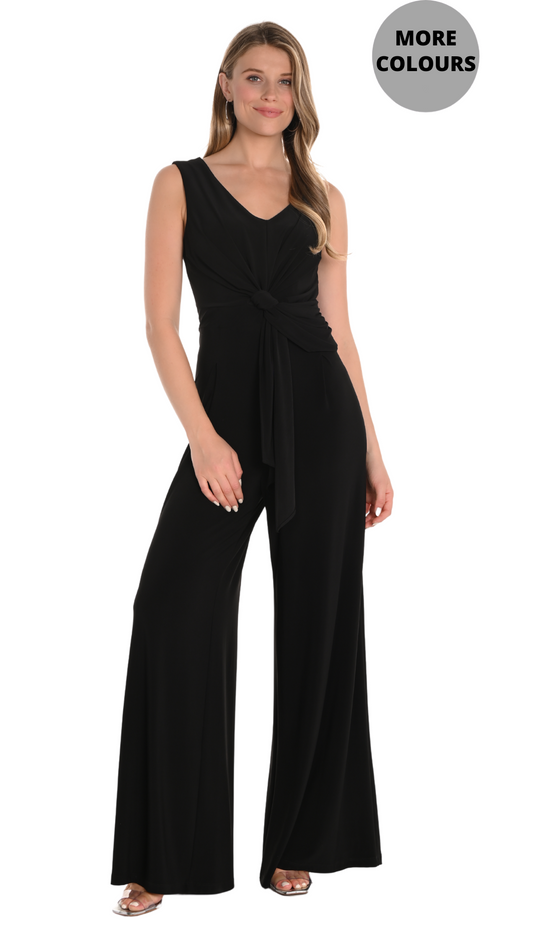 Wide Leg V-Neck Jumpsuit. Style FL251008