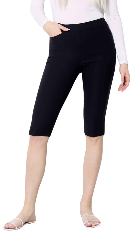 Pull-On Solid Colour Knee Length Short. Style UP68508