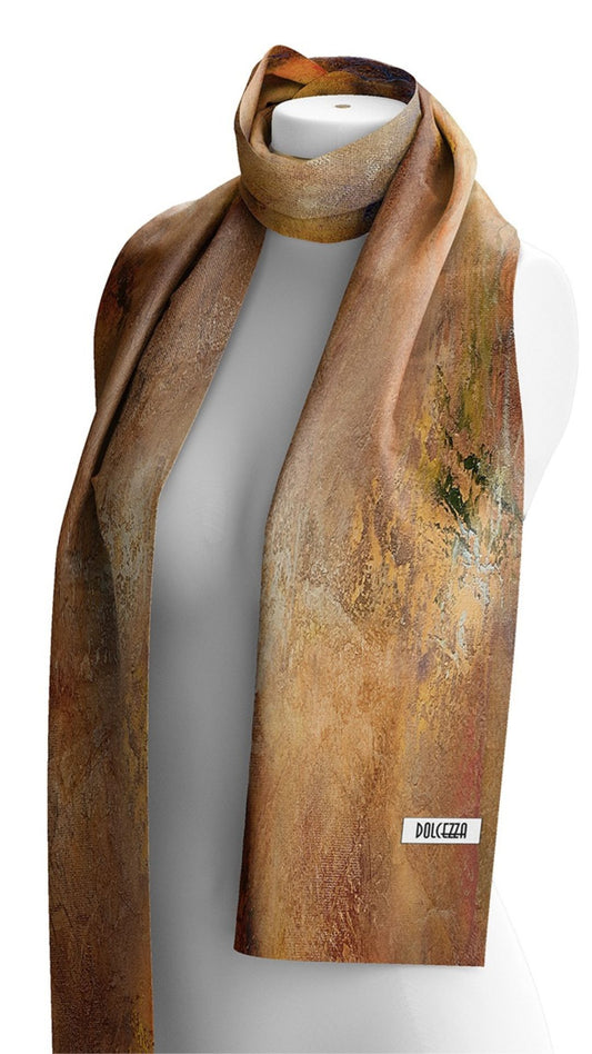 "Mother Earth" Artist Print Scarf. Style DOLC75906