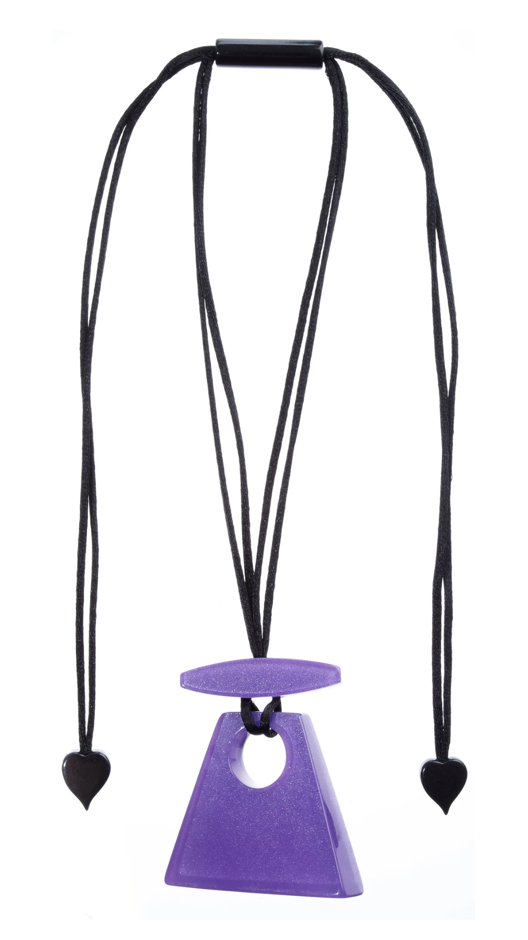Colourful Statement Collection - Purple Triangle Pendant Necklace. Style 40102209018Q00