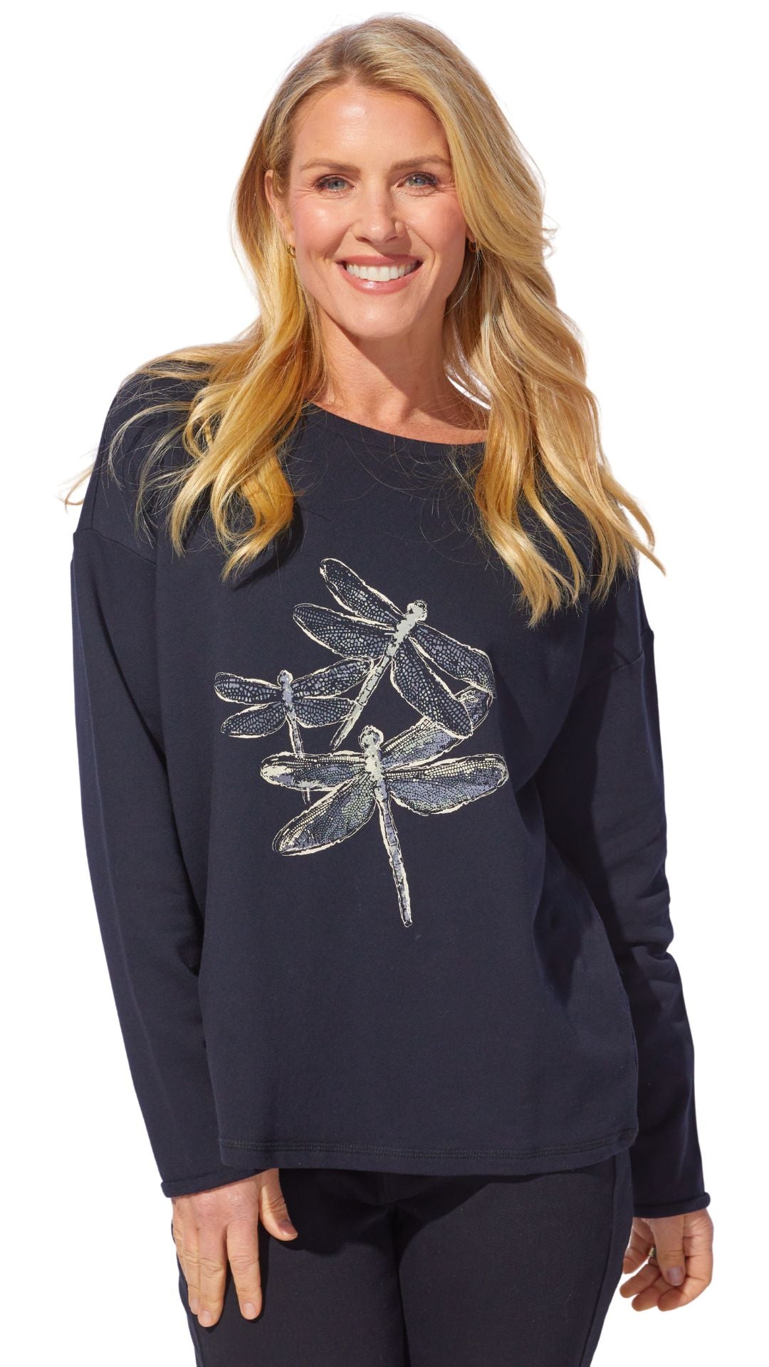 Dragonfly Family Pull-Over Top. Style ESC44701