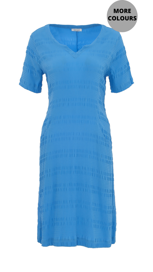 Crepe Fabric Short Sleeve Dress. Style DOLC25164