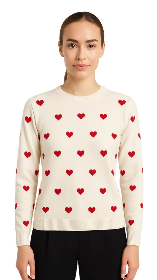 Falling Hearts Sweater. Style CKI14203