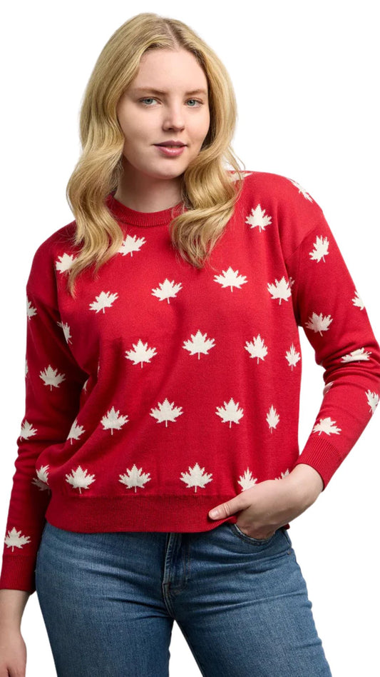 Falling Maple Leaf Sweater. Style CKI14204