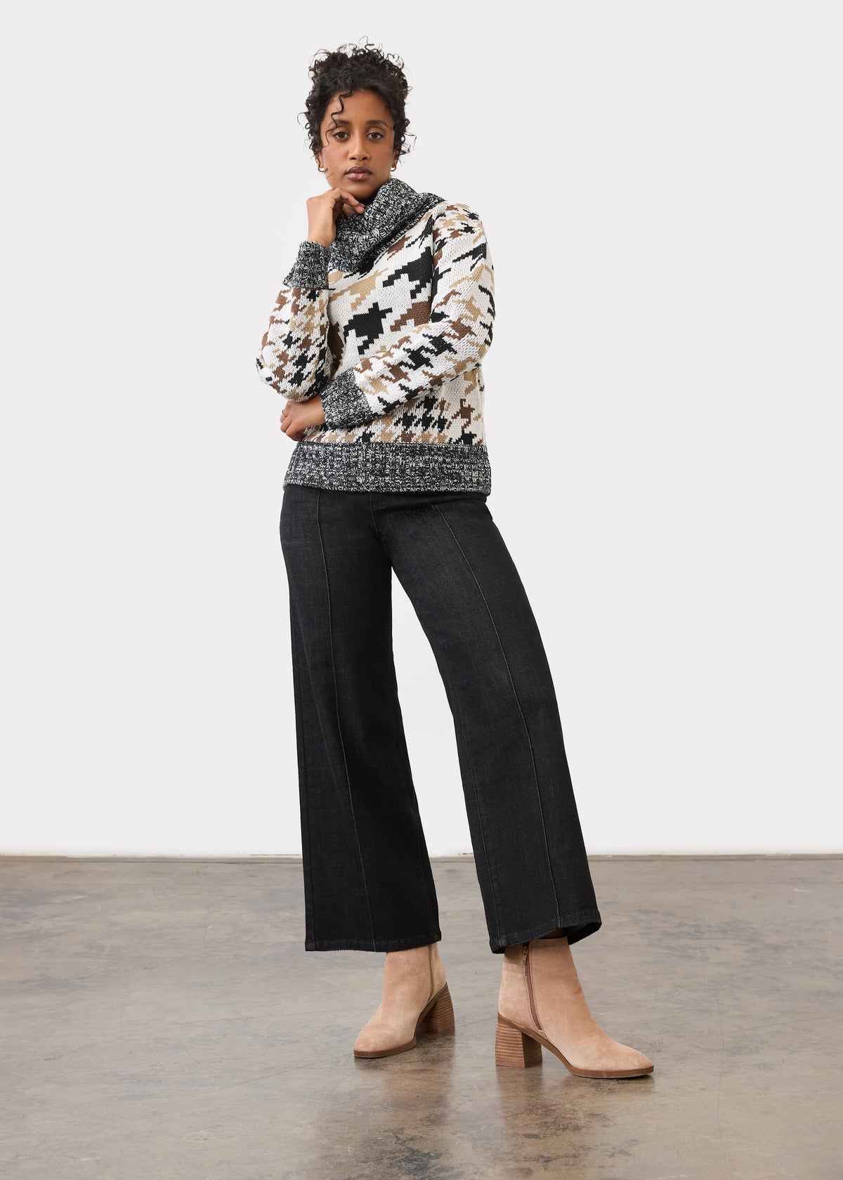 Olivia Pintuck Wide Leg Jean. Style FD2200217