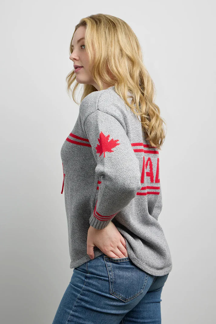 Retro Hockey Style Knit Sweater. Style CKI5211