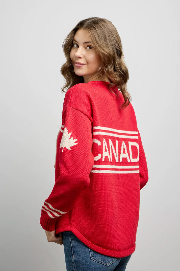 Retro Hockey Style Knit Sweater. Style CKI5211