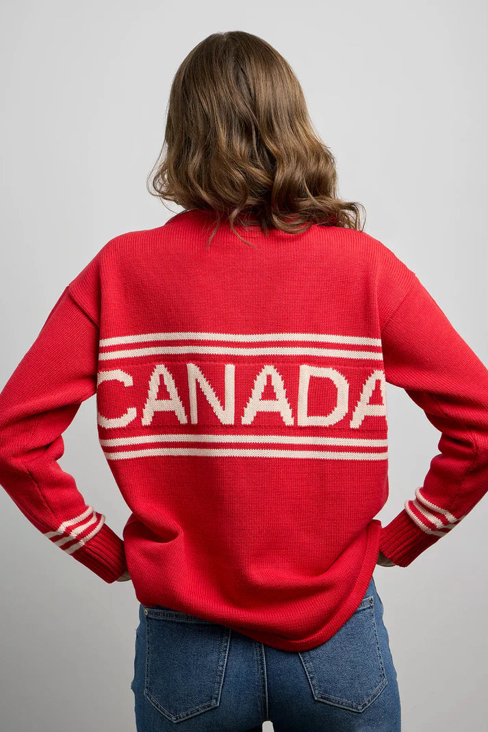 Retro Hockey Style Knit Sweater. Style CKI5211