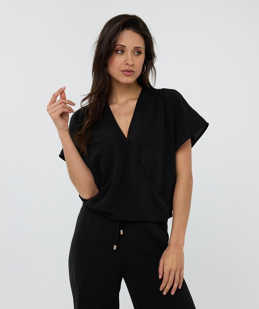 Crossover Lightweight Crinkle Top. Style ESQHS2510218