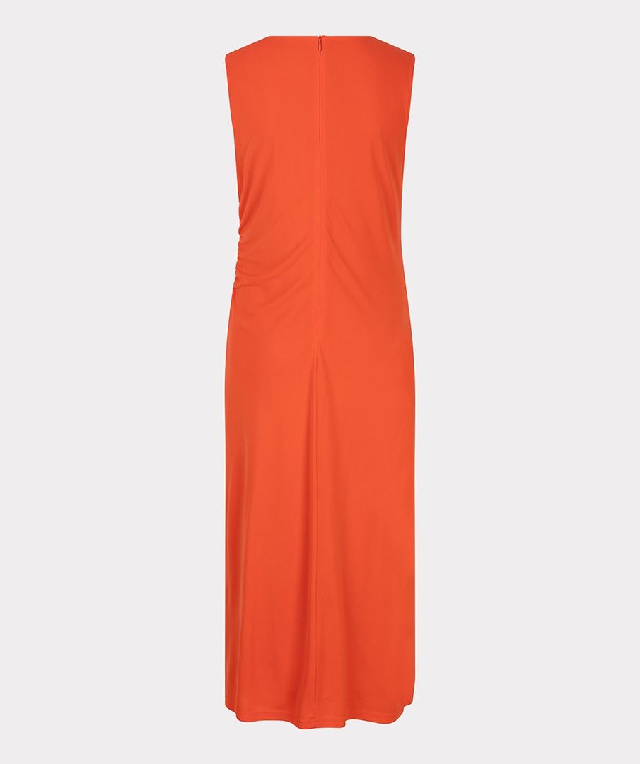 Side Gather Sleeveless Midi Dress. Style ESQSH2528212
