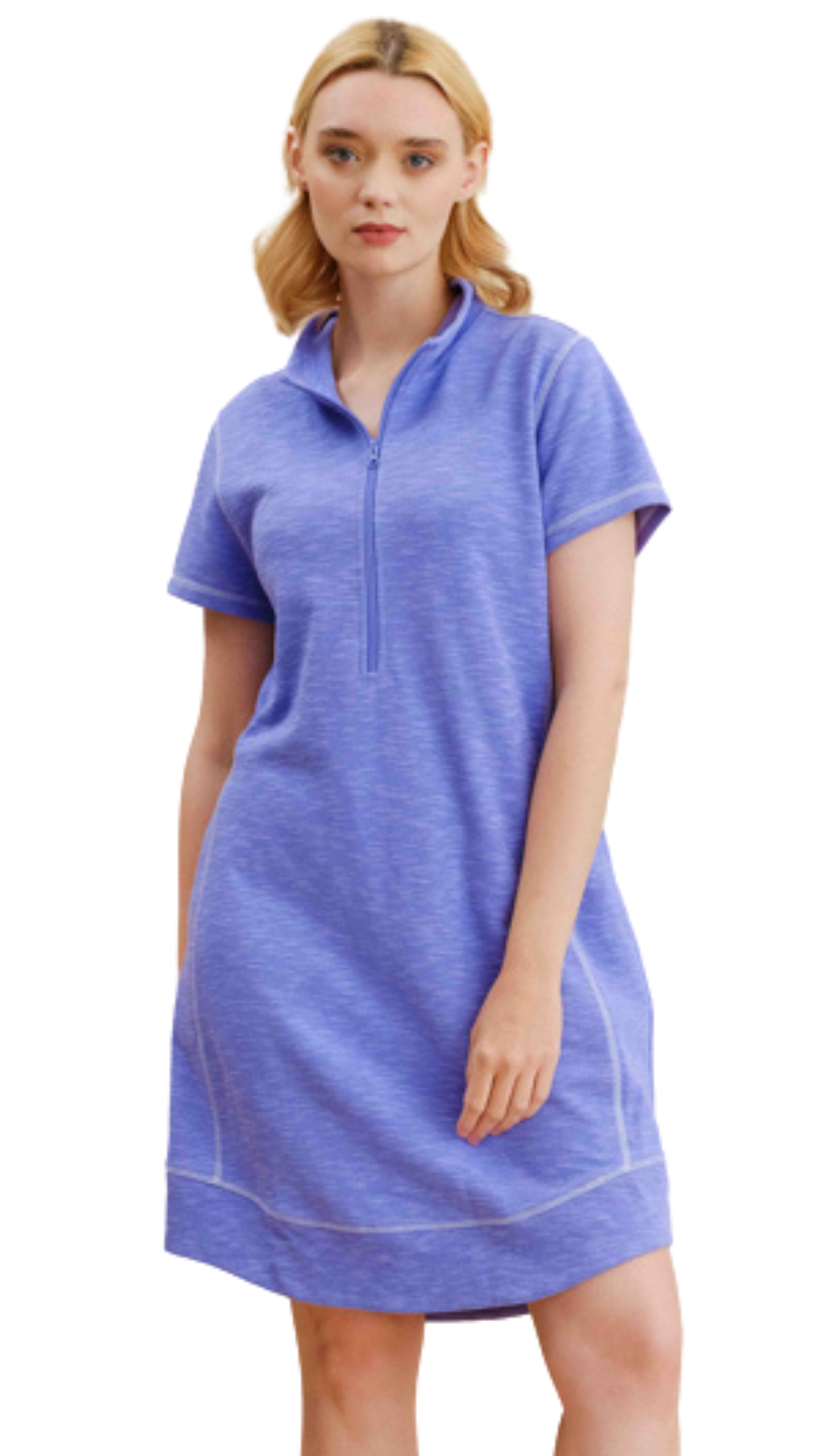 mock neck t shirt dress