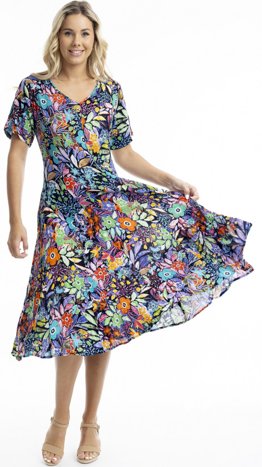 Granada Floral Midi Dress. Style ORI81271