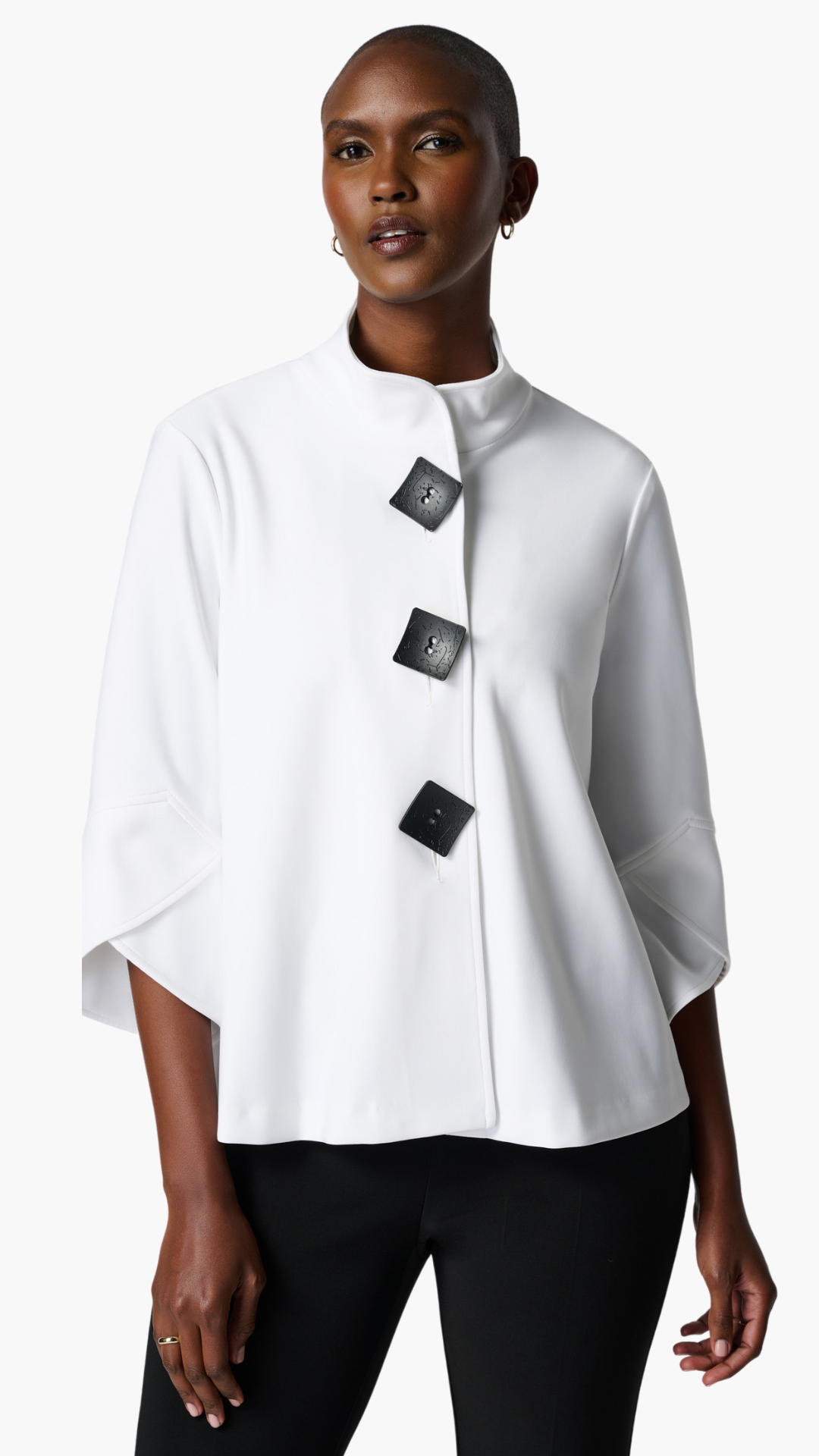 Classic Trapeze Tulip Cuff Jacket. Style JR193198
