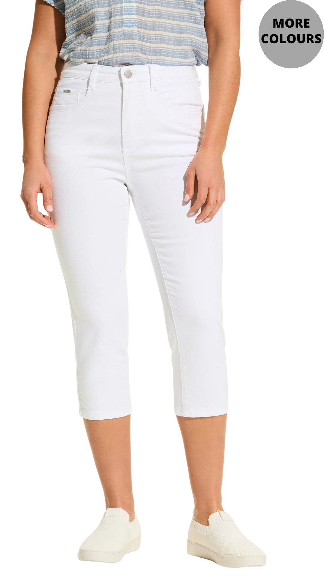 Suzanne Slim Leg Stretch Denim Capri. Style FD6934511