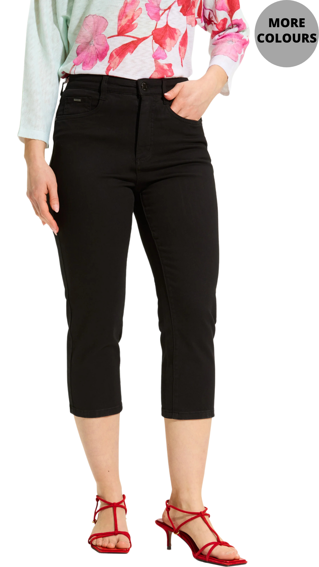 Suzanne Slim Leg Stretch Denim Capri. Style FD6934511