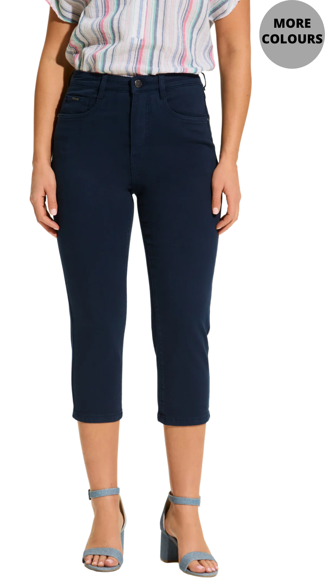 Suzanne Slim Leg Stretch Denim Capri. Style FD6934511