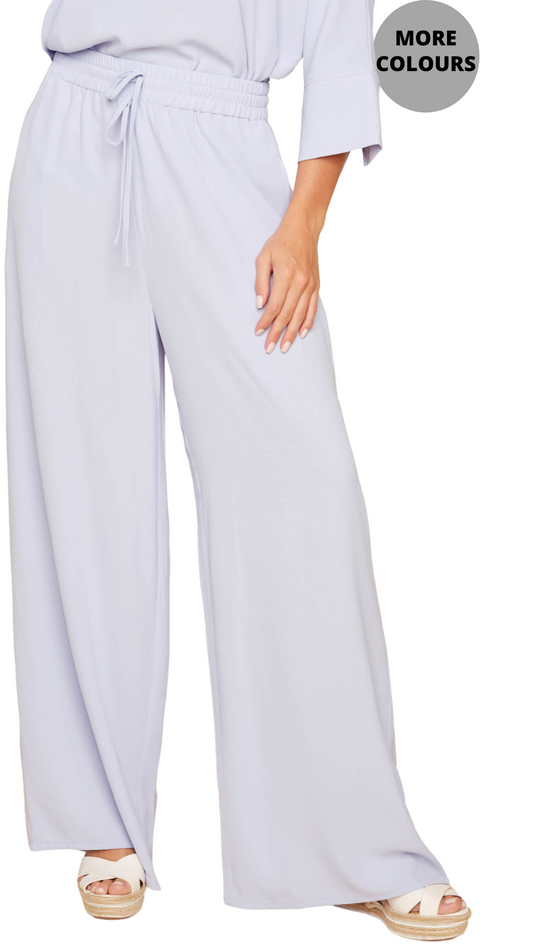 Pull On Crinkled Wide Leg Pant. Style RENR11008-363