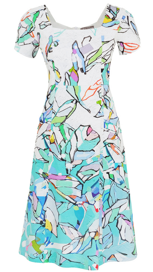 "Half Moon Morning" Artist Print Dress. Style DOLC25615
