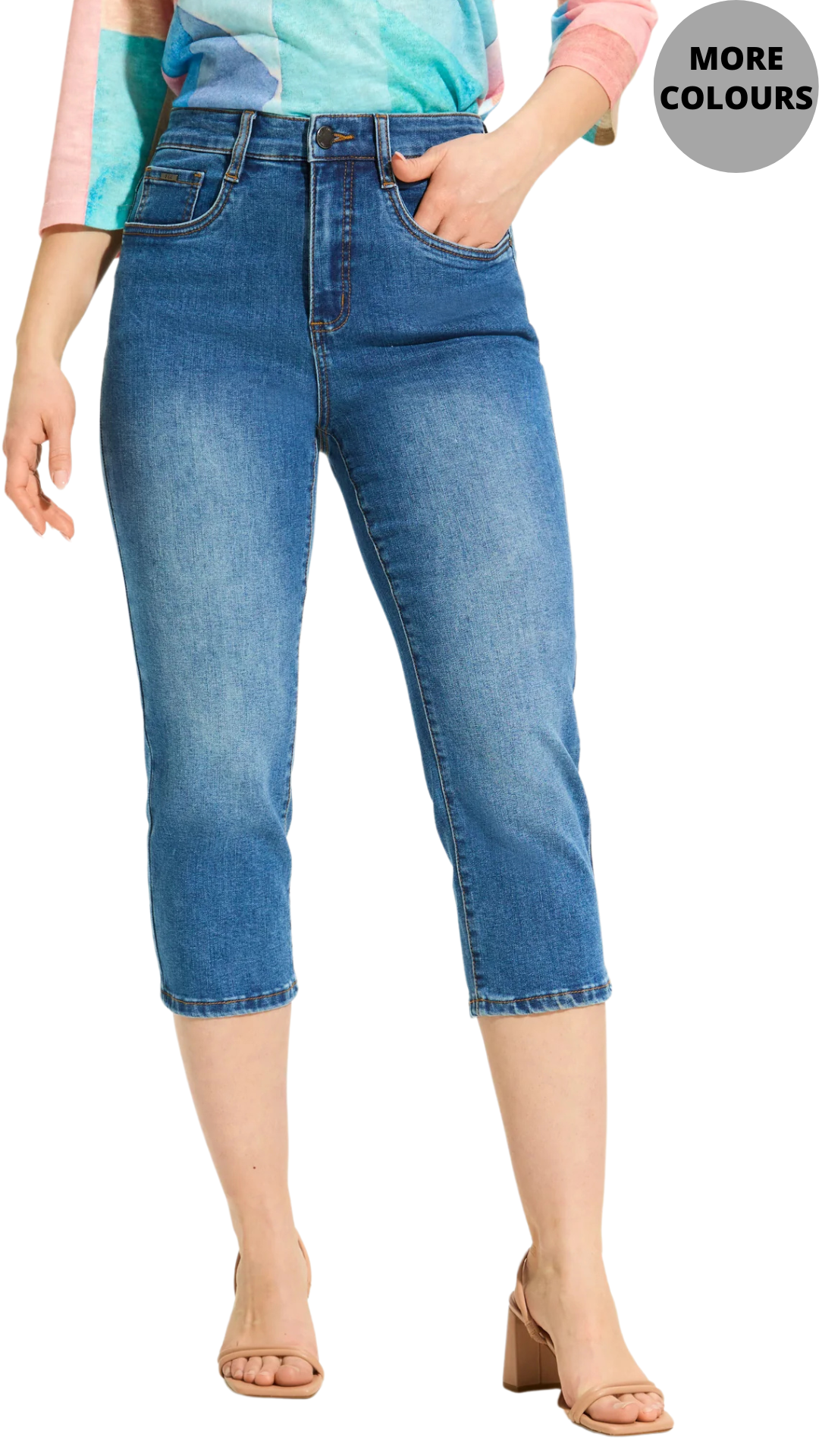 Suzanne Striaght Leg Capri. Style FD6970115