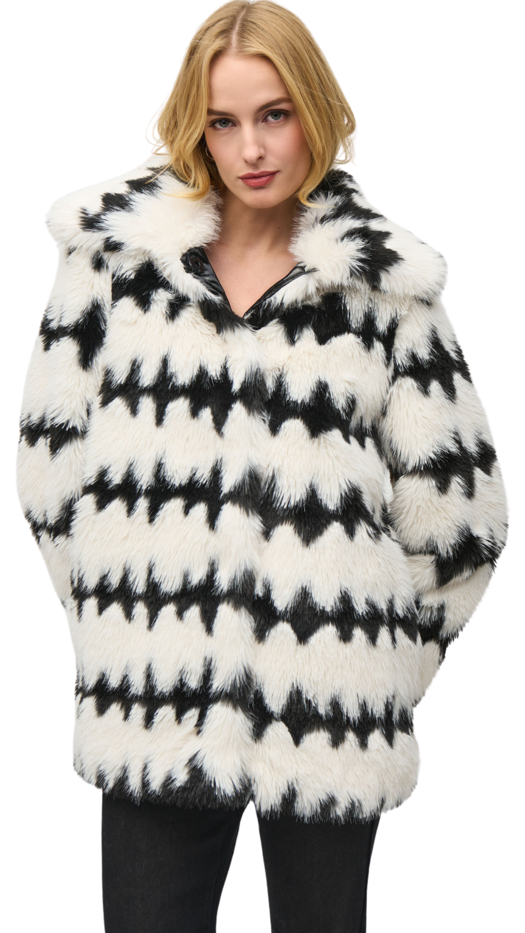 Reversible Faux Fur Coat . Style JR244900