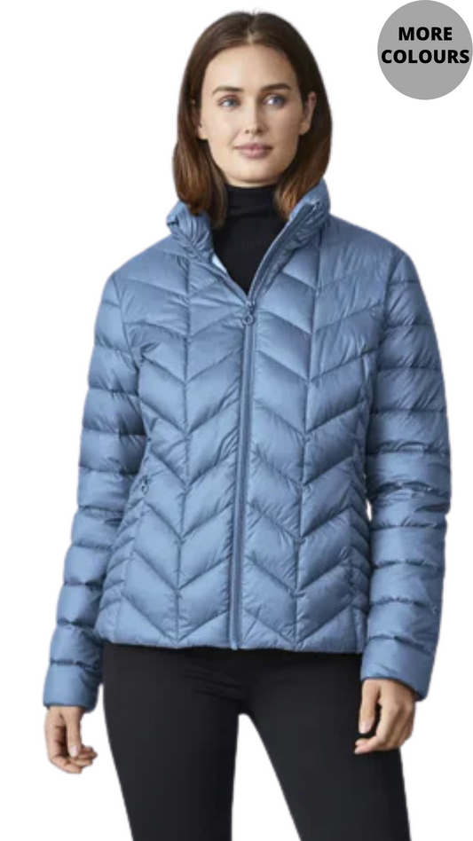 Daisy Cheveron Quilted Puffer Jacket. Style JUN2040