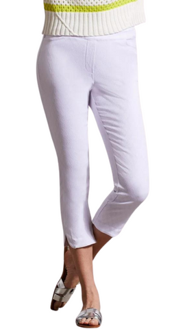 Stretch Jacquard Pull On Capris. Style TR1769O-3888