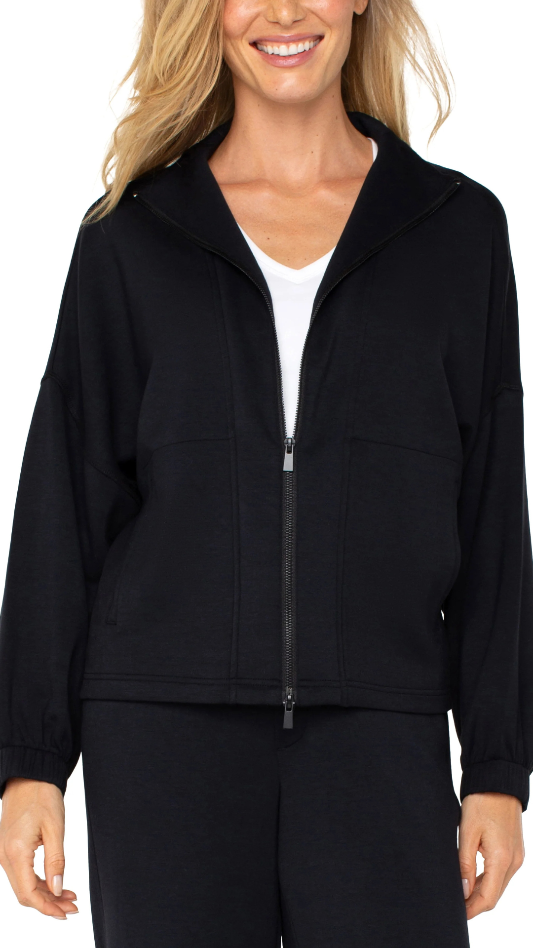 Zip Up Funnel Neck Jacket. Style LVLM1B61C9