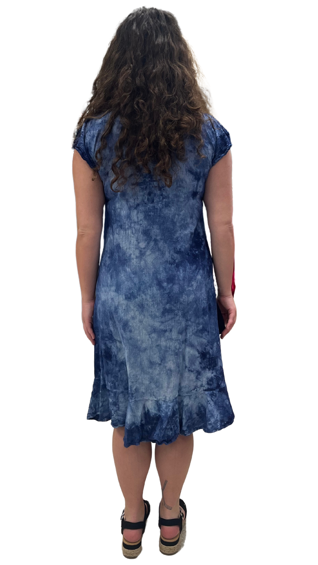 Tantalo Flutter Sleeve Dress. Style DUN5013
