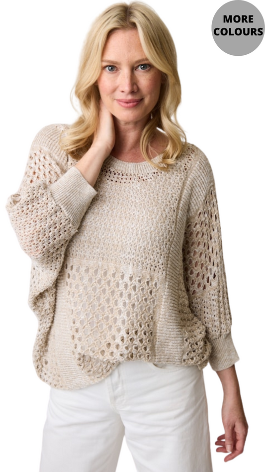 Dolman Sleeve Madeline Knit Sweater. Style PH87329
