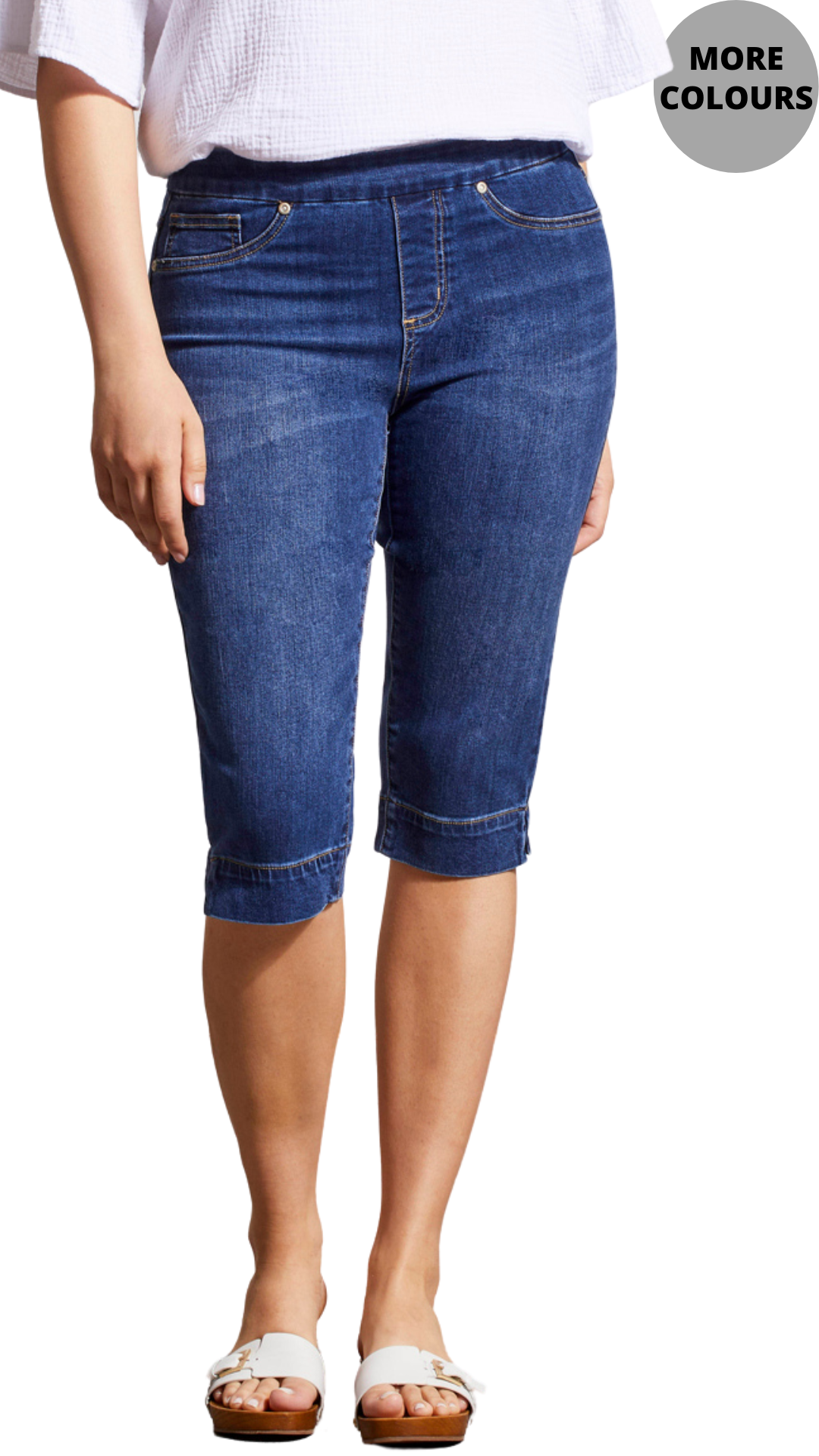 Size Inclusive Audrey Pull On Capri. Style TR7674V-2020