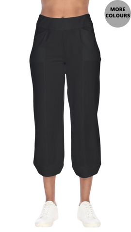 Pull On Lantern Cropped Pant. Style NB12026