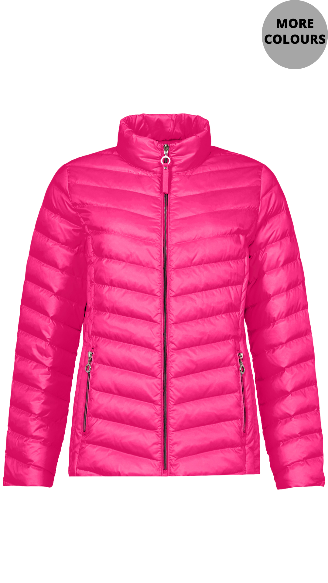 Lightweight Puffer Zip Pocket Spring Jacket. Style FR528