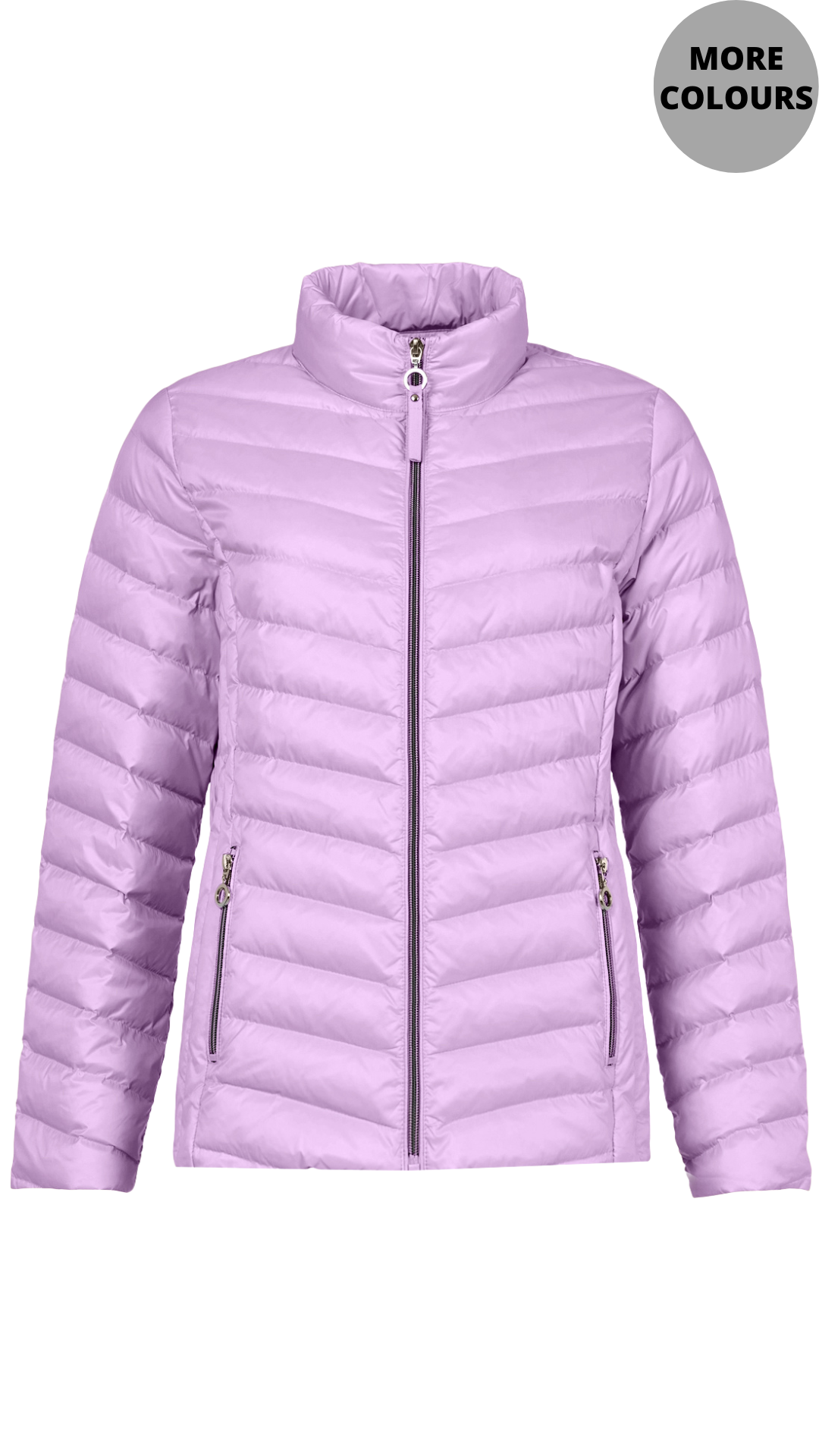 Lightweight Puffer Zip Pocket Spring Jacket. Style FR528