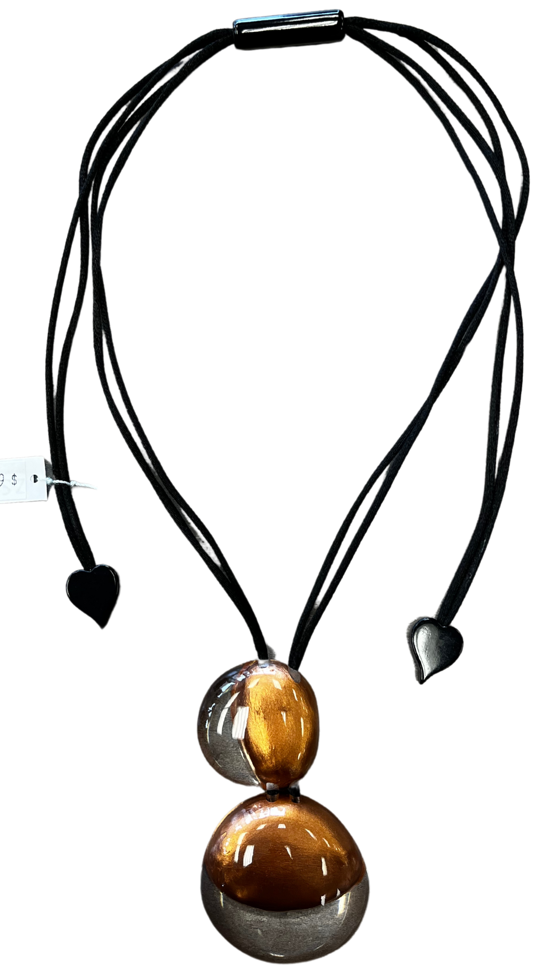 Luxus Collection - Stacked Round Copper Bead Necklace. Style 6350202C00PQ00