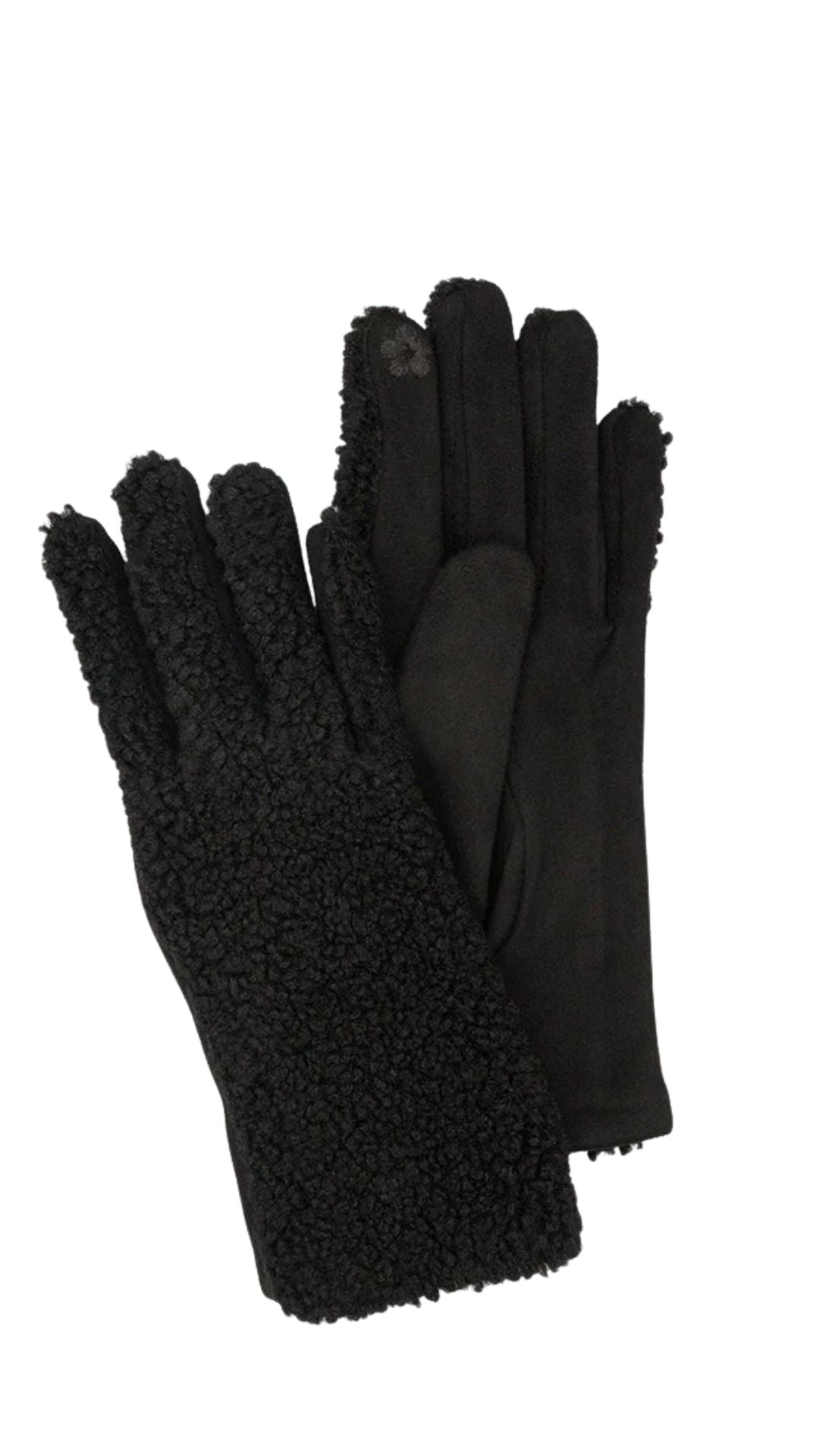 Black Sherpa Back Gloves. Style CARA9009-BLK