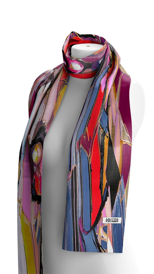 "Baisti" Artist Print Scarf. Style DOLC75902
