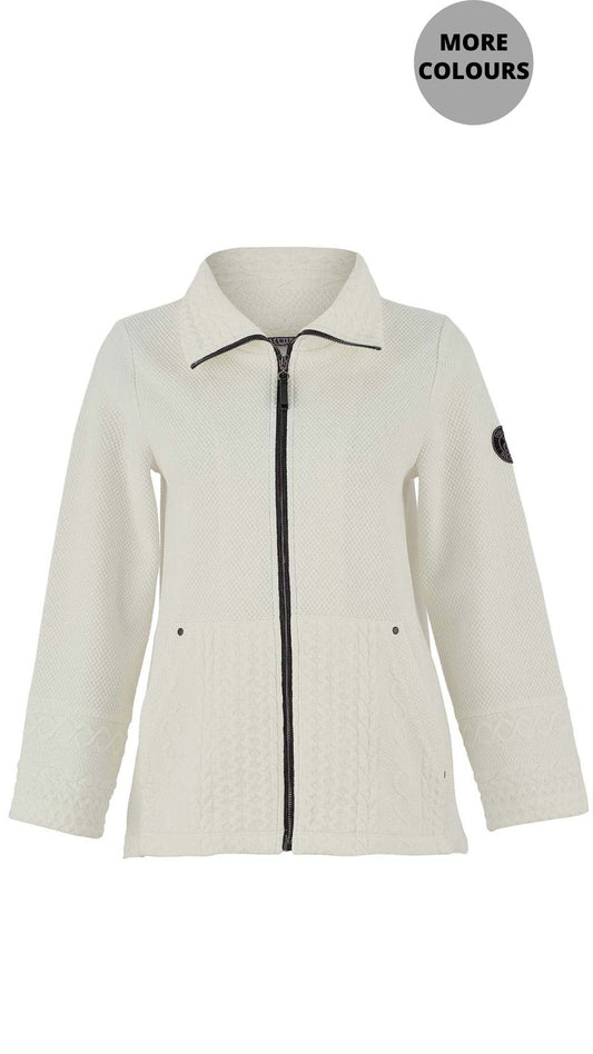 Zip Front Knitted Jacket. Style DOLC75213