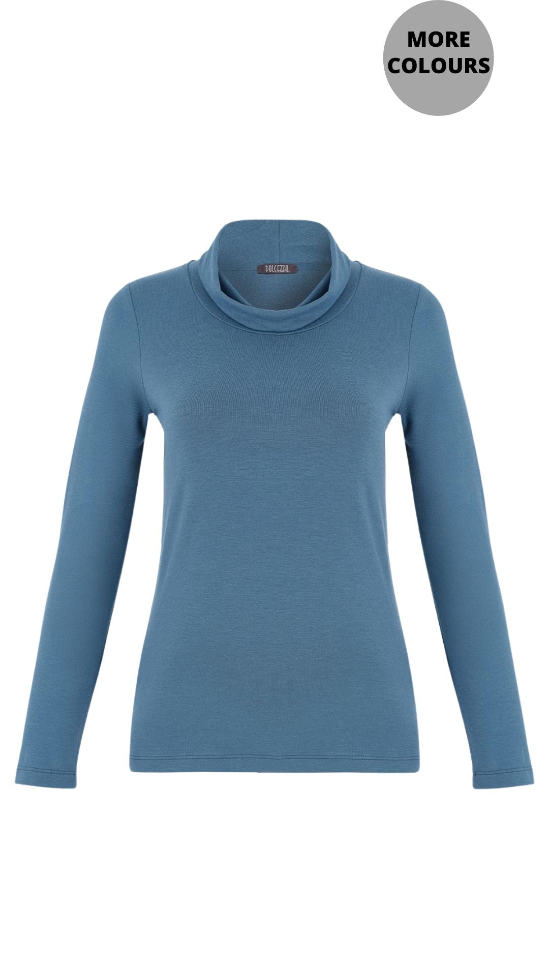 Cowl Neck Long Sleeve Pullover Top. Style DOLC75554