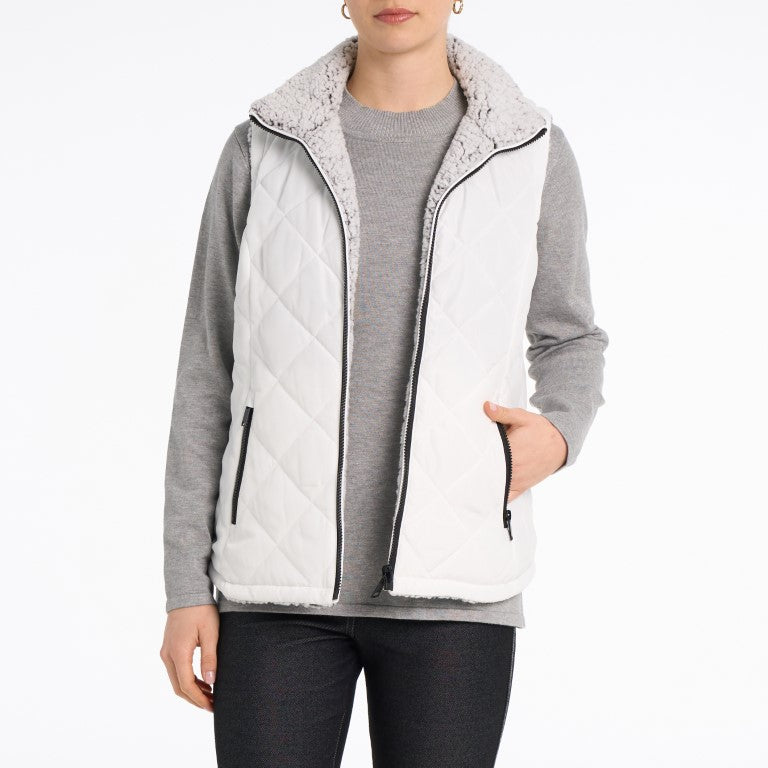 Reversible Faux Fur Vest. Style MIW2533V