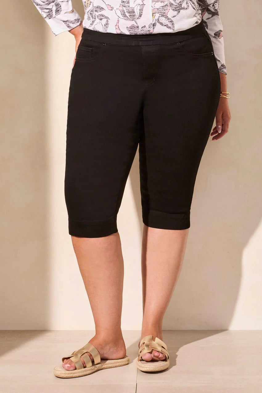 Size Inclusive Audrey Pull On Capri. Style TR7674V-2020