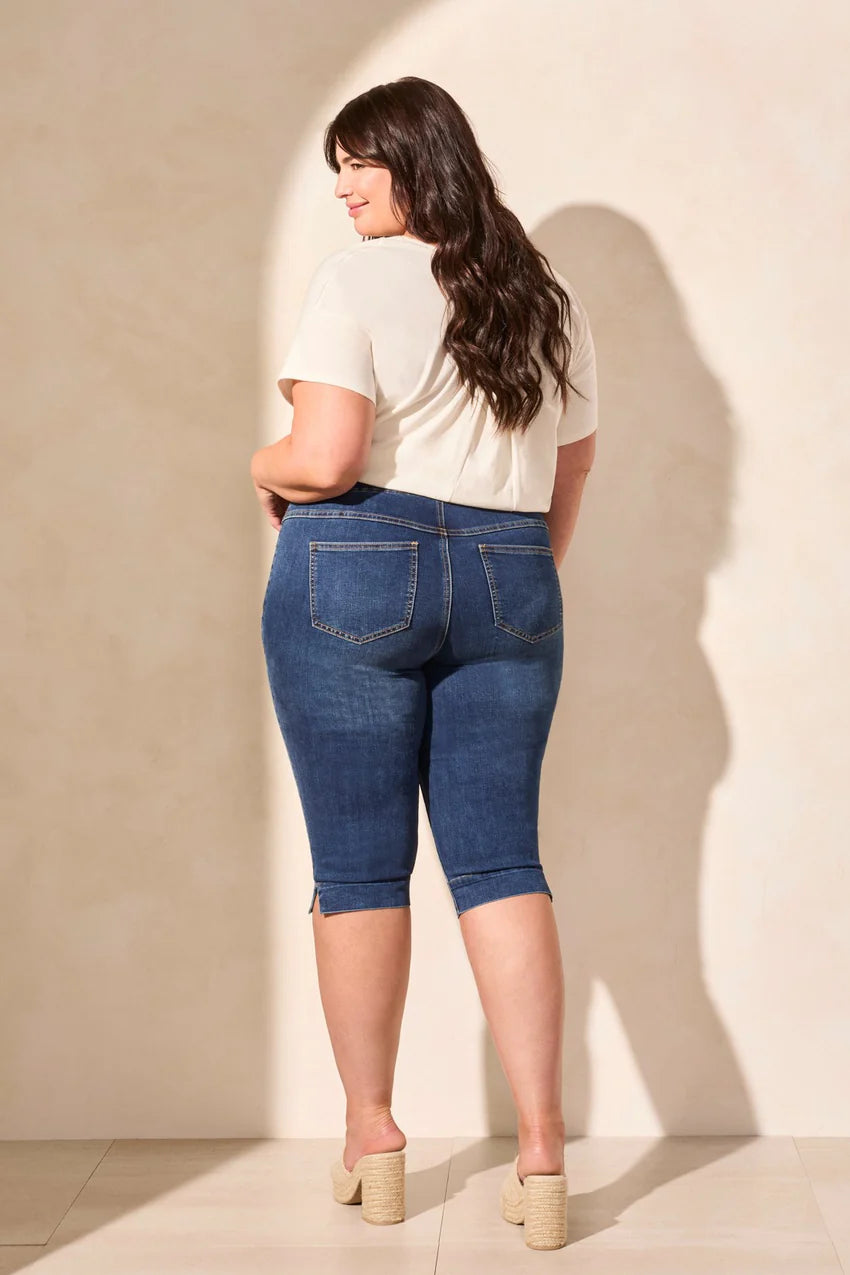 Size Inclusive Audrey Pull On Capri. Style TR7674V-2020