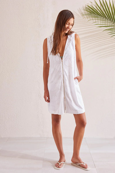 Textured Palm Terry Cover-Up. Style TR1625O-3878