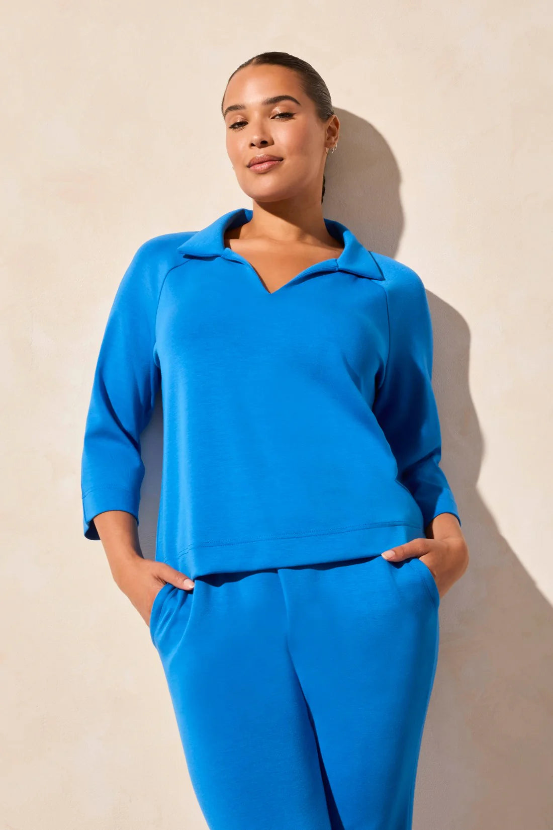 Techno Lux Johnny Collar Polo Top. Style TR2137O-3390