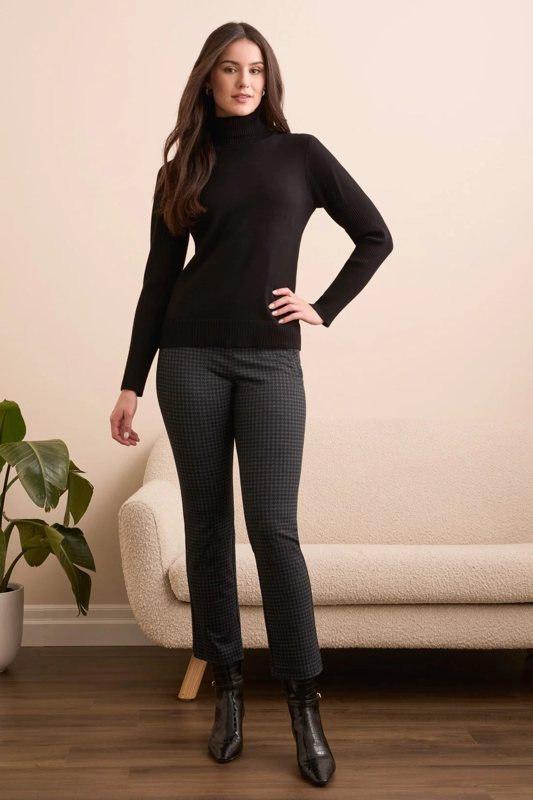 Turtleneck Long Sleeve Soft Sweater. Style TR2292O-835
