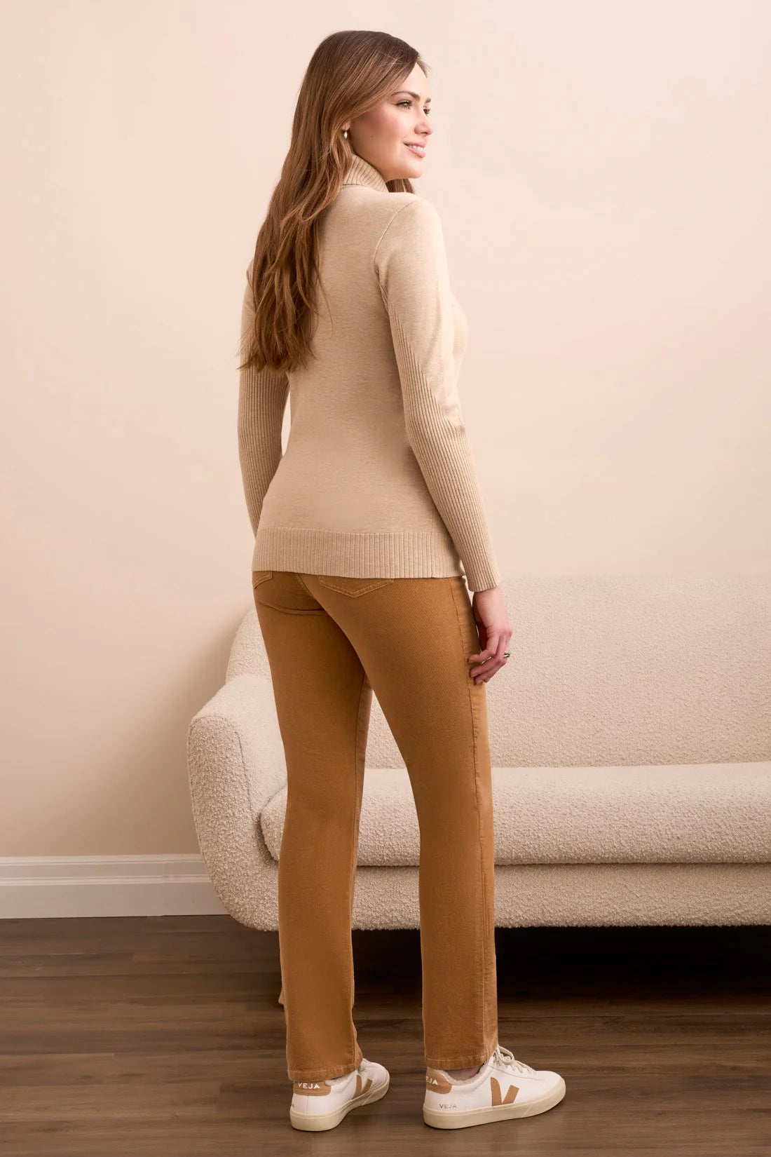 Turtleneck Long Sleeve Soft Sweater. Style TR2292O-835