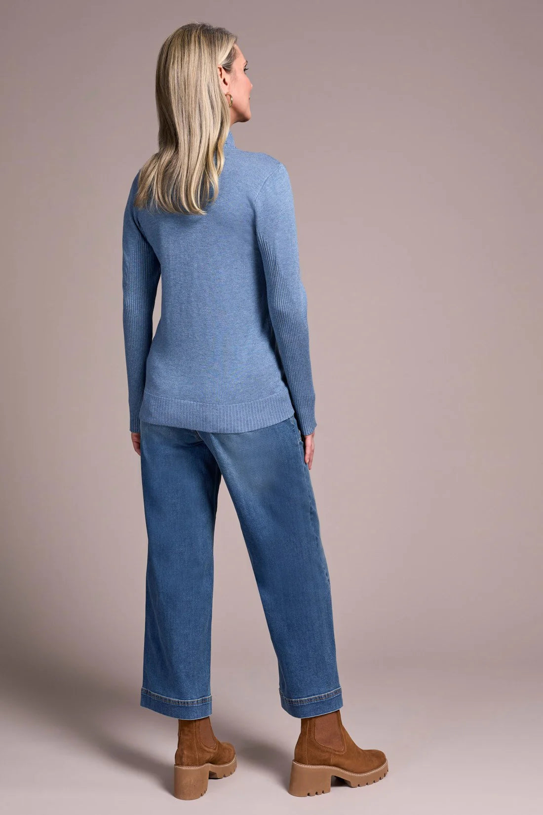 Turtleneck Long Sleeve Soft Sweater. Style TR2292O-835