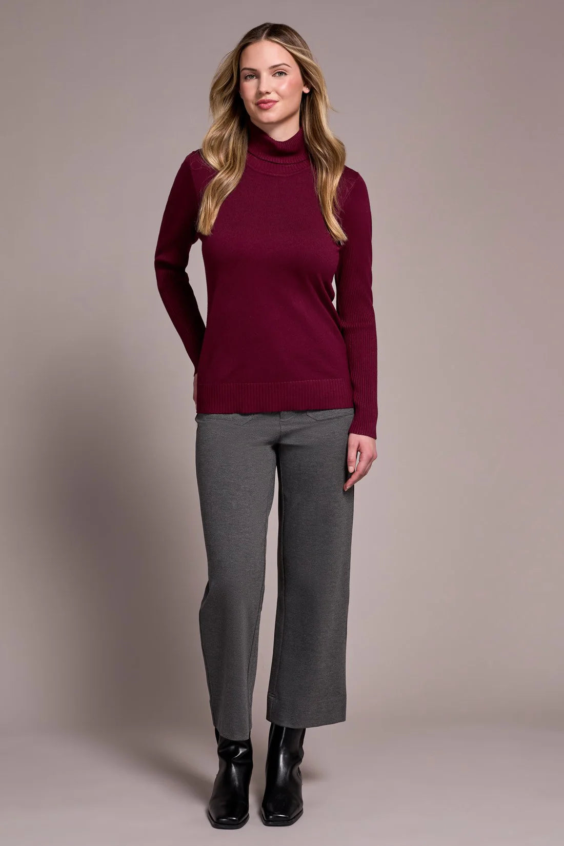 Turtleneck Long Sleeve Soft Sweater. Style TR2292O-835