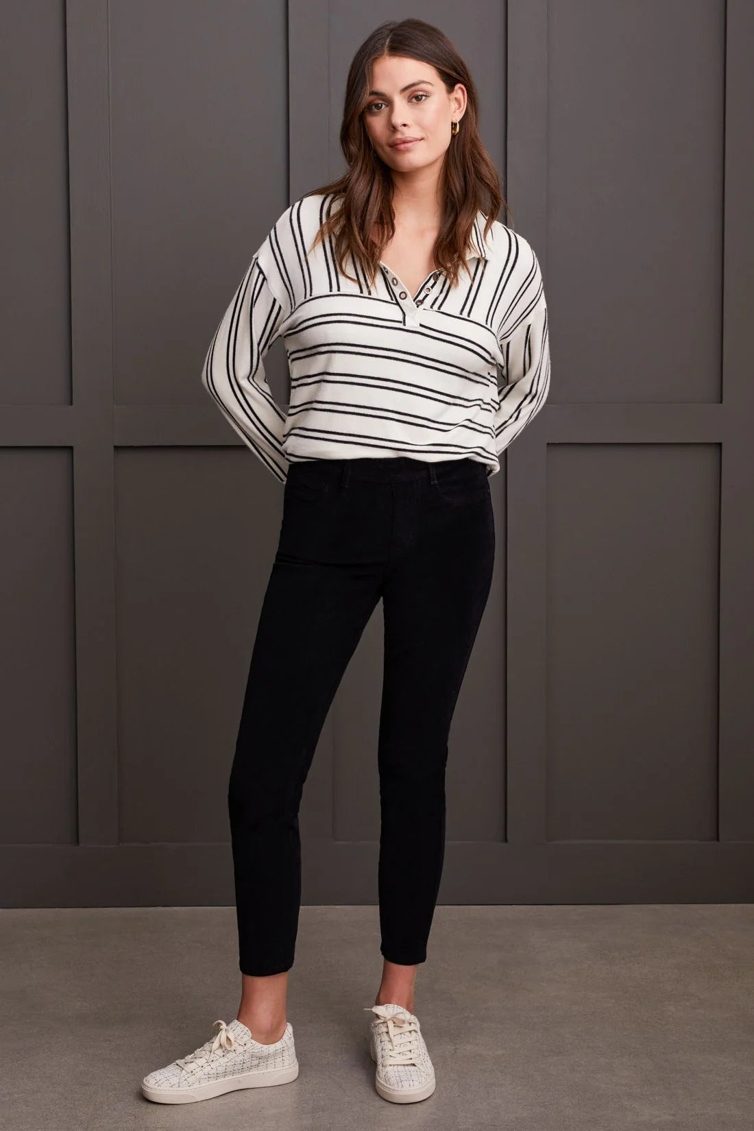 Pull On Corduroy Ankle Pant. Style TR5580O-4989